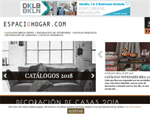 Tablet Screenshot of espaciohogar.com